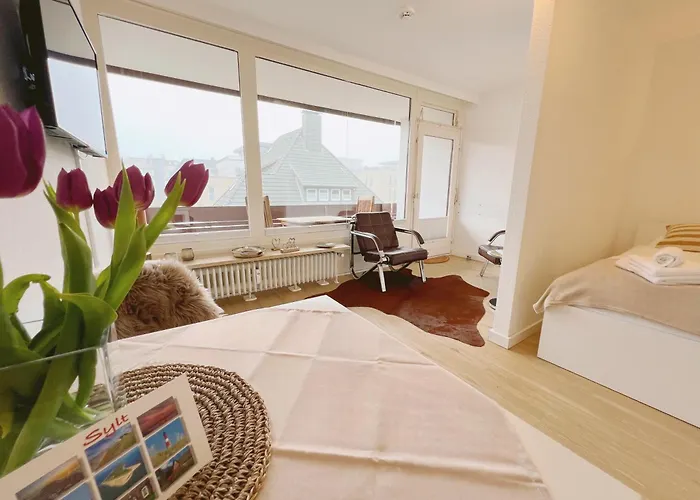 Strandnah Balkon Strandläufer 1&2 Apartment *