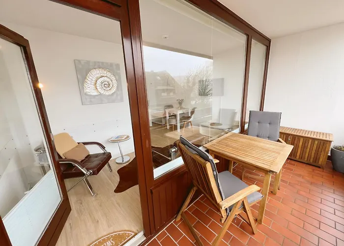 Strandnah Balkon Strandläufer 1&2 Apartment Westerland